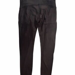 Sold out, SPANX Black, Faux Leather, Fleece lined Leggings, Petite, XL, NWT